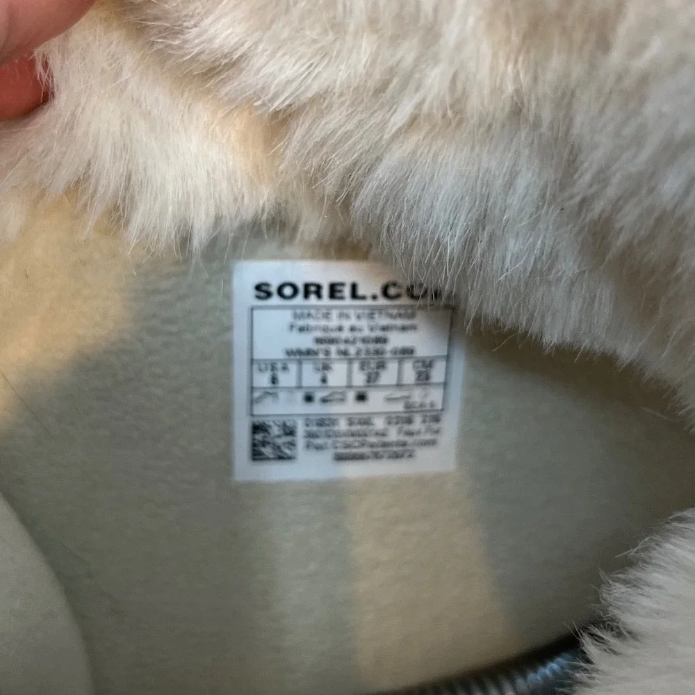 Sorel Joan of Arctic Gray Waterproof Winter Snow Boots Tall‎ Lace Up Womens6